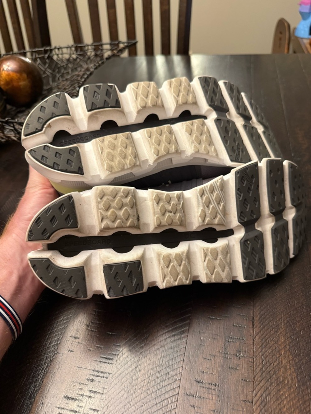On Running Men’s Athletic Shoes — Gray with Black Accents - Picture 5 of 8